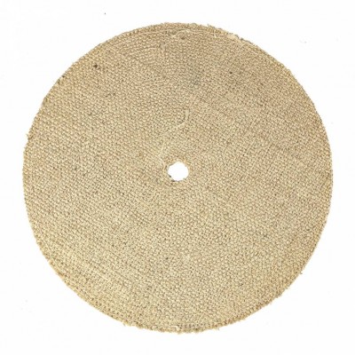 16" X 1/2" Laminated Sisal Polishing Buffing Wheel For Cutting And Polishing On Metals